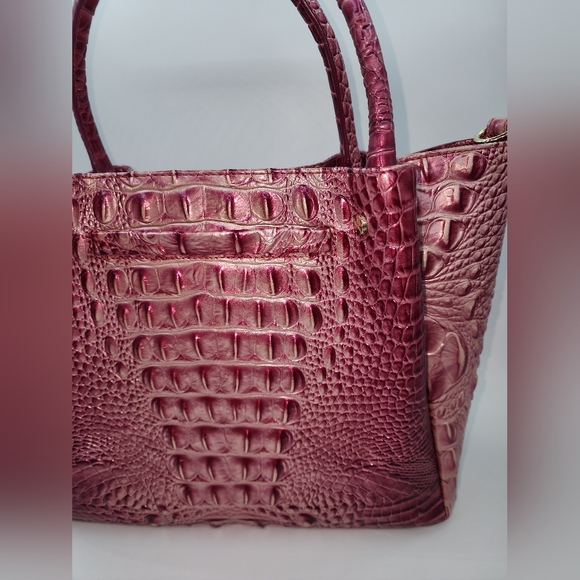 Brahmin Small Mallory Satchel in Lotus Melbourne - Picture 7 of 12